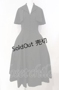Sheglit / "Adelheid"ケープワンピース M ブラック O-25-08-05-041-EL-OP-OW-OS