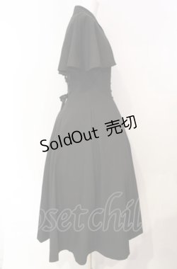 画像3: Sheglit / "Adelheid"ケープワンピース M ブラック O-25-08-05-041-EL-OP-OW-OS