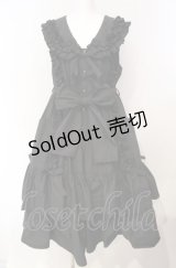 Physical Drop / ギャザーフリルワンピース  クロ O-25-08-05-043-LO-OP-OW-OS