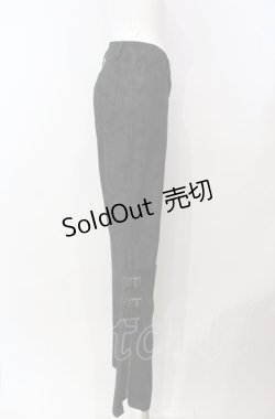 画像2: BPN / スリットベルテッドパンツ M ブラック O-25-08-05-006-GO-PA-IG-OS
