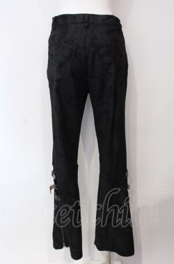 画像3: BPN / スリットベルテッドパンツ M ブラック O-25-08-05-006-GO-PA-IG-OS