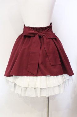 画像3: Amavel / バックティアードフリルスカート F ワイン O-25-08-05-050-CA-SK-OW-OS