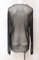 画像2: m petit by misako / 花柄シアープルオーバー LL クロ O-25-08-05-056-LO-TO-IG-ZT119 (2)