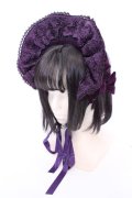 axes femme kawaii / ベルベットドールハーフボンネット  パープル O-25-08-05-1007-AX-AC-IG-OS