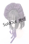 axes femme kawaii / ベルベットドールハーフボンネット  パープル O-25-08-05-1007-AX-AC-IG-ZT450