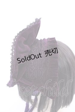 画像2: axes femme kawaii / ベルベットドールハーフボンネット  パープル O-25-08-05-1007-AX-AC-IG-ZT450