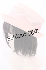 Beth / ドットチュールリボンハット  ピンク O-25-08-05-1010-CL-AC-YM-OS
