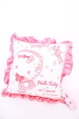 m petit by misako / サンリオコラボクッション  アカ　キティ O-25-08-05-1013-LO-ZA-IG-OS