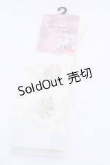 m petit by misako / ECAMOVKバラレースソックス 23-25cm 生成り O-25-08-05-1019-LO-ZA-IG-OS
