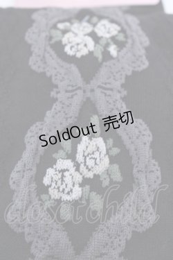 画像2: m petit by misako / ECAMOVKバラレースソックス 23-25cm クロ O-25-08-05-1020-LO-ZA-IG-OS