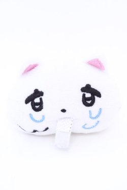 画像1: Hauls / ヤニ吉の、お顔キーホルダー  シロ×サックス O-25-08-05-1031-LO-ZA-IG-OS