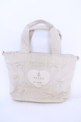 m petit by misako / 2WAYバッグ  生成り O-25-08-05-1003-LO-BG-IG-OS