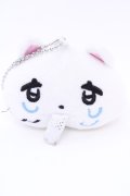 Hauls / ヤニ吉の、お顔キーホルダー  シロ×サックス O-25-08-05-1032-LO-ZA-IG-OS