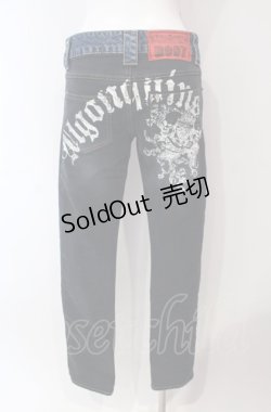 画像3: ALGONQUINS / スタッズダメージデニムパンツ  インディゴ O-25-08-05-007-AL-PA-IG-OS