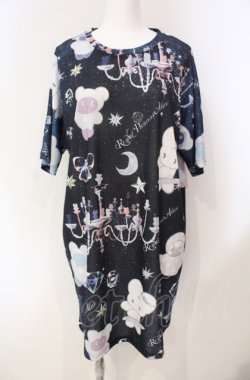 画像1: Royal Princess Alice / スペイシープリンセス beco+81コラボ 第2段 Tシャツ  クロ系 O-25-08-05-061-LO-TO-IG-OS