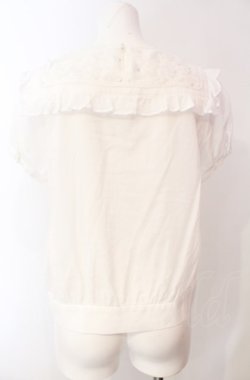画像4: Franche Lippee / お花モチーフプルオーバー M シロ O-25-08-05-064-LO-TO-OW-OS