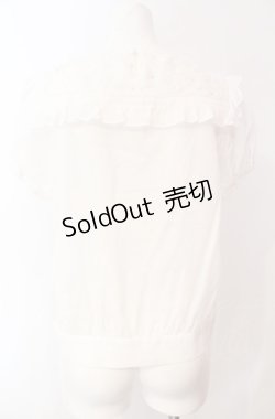 画像4: Franche Lippee / お花モチーフプルオーバー M シロ O-25-08-05-064-LO-TO-OW-OS