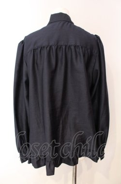 画像4: Enchantlic Enchantilly / ノーブルリボンタイブラウス  ネイビー O-25-08-05-068-LO-BL-OW-OS