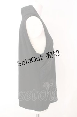 画像2: Qutie Frash / 着物衿インナータンク  ブラック O-25-08-05-070-QU-TO-OW-OS