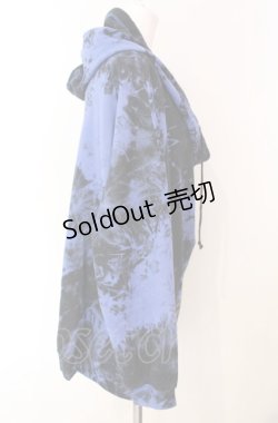 画像2: ALGONQUINS / タイダイドレーププルオーバー F ブルー×ブラック O-25-08-05-073-AL-TO-OW-OS