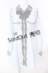 Ank Rouge / モノグラムドーリーワンピース  サックス O-25-08-05-079-CA-OP-IG-OS