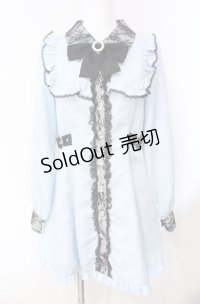 Ank Rouge / モノグラムドーリーワンピース  サックス O-25-08-05-079-CA-OP-IG-OS