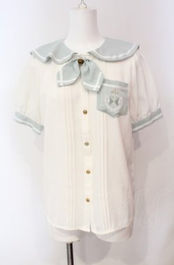 画像1: Amavel / CrownEmblemポケットセーラーブラウス F グリーン O-25-08-05-012-CA-BL-OW-OS