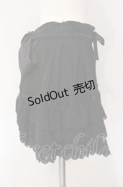 画像2: BPN / レースティアードエプロン  ブラック O-25-08-05-017-GO-SK-IG-OS