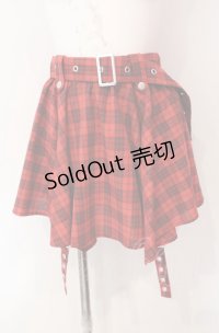 LOLITAその他 / ガーターデザインチェックスカパン S アカ O-25-08-05-002-LO-SK-OW-OS