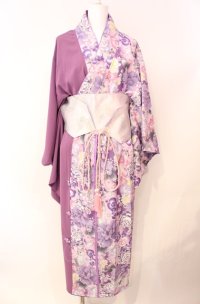 Qutie Frash / 2025 浴衣3点SET  ライトパープル O-25-08-05-020-QU-OP-IG-ZT452