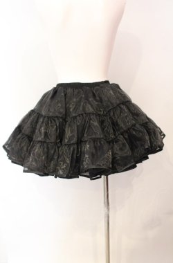 画像3: Wunderwelt / オリジナル3段ティアードミニパニエ（35cm）  ブラック O-25-08-05-022-EL-SK-IG-OS