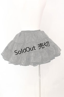 画像3: Wunderwelt / オリジナル3段ティアードミニパニエ（35cm）  ブラック O-25-08-05-022-EL-SK-IG-OS