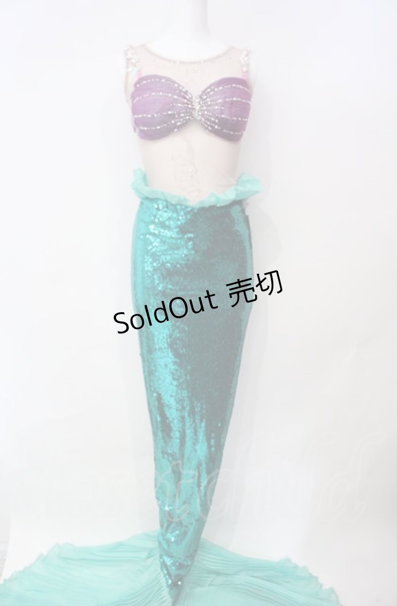 画像1: Secret Honey / Part of Your World Costume (The Little Mermaid ver　ドレス 2 グリーン O-25-08-05-026-CA-OP-YM-OS (1)