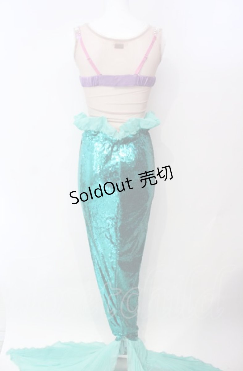 画像4: Secret Honey / Part of Your World Costume (The Little Mermaid ver　ドレス 2 グリーン O-25-08-05-026-CA-OP-YM-OS (4)