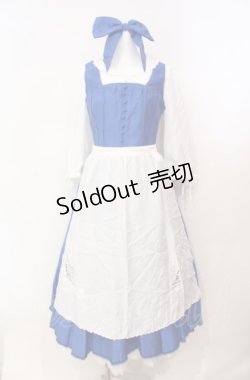 画像1: Secret Honey / Little town Dress （Beauty and the Beast ver. ドレス 2 ブルーｘシロ O-25-08-05-027-CA-OP-YM-ZT0807A
