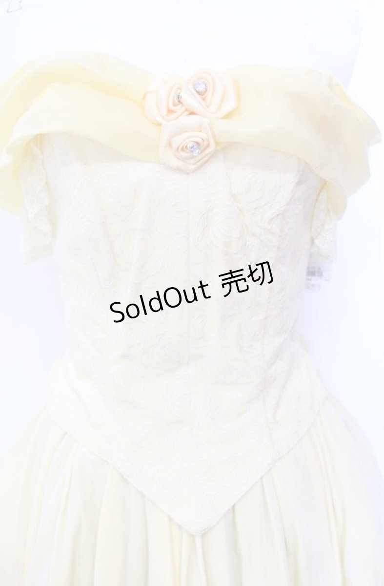 画像2: Secret Honey / Greeting Dress (Beauty and the Beast ver　ドレス 2 イエロー O-25-08-05-028-CA-OP-YM-OS (2)
