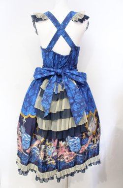 画像5: metamorphose / Dress roomバッスルジャンパースカート(ミディ)  インクブルー O-25-08-07-003-ME-OP-IG-OS