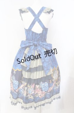 画像5: metamorphose / Dress roomバッスルジャンパースカート(ミディ)  インクブルー O-25-08-07-003-ME-OP-IG-OS