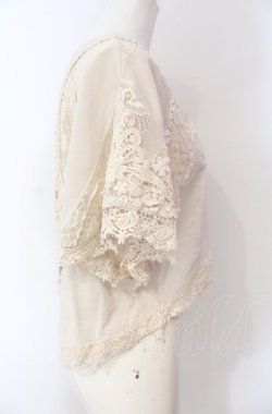 画像3: OZZ ANGELO / レース切り替えトップス  アイボリー O-25-08-07-028-OO-TO-OW-OS