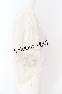 画像3: OZZ ANGELO / レース切り替えトップス  アイボリー O-25-08-07-028-OO-TO-OW-OS