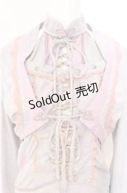 画像2: Ozz oneste / ボレロ付きレースアップキャミソール  グレー×ピンク×ラベンダー O-25-08-07-031-OO-TO-OW-OS