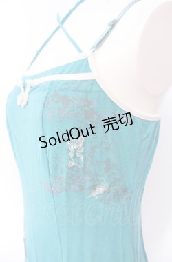 画像2: Ozz oneste / チャイナキャミソール  グリーン O-25-08-07-032-OO-TO-OW-OS