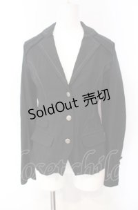 Ozz oneste / アシメデザインストレッチジャケット  クロ O-25-08-07-033-OO-JA-OW-OS