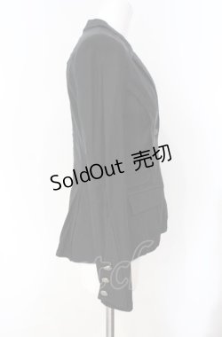 画像2: Ozz oneste / アシメデザインストレッチジャケット  クロ O-25-08-07-033-OO-JA-OW-OS