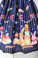 画像3: metamorphose / CL Candy Star Rabbitハイウエストジャンパースカート  レイトブルー O-25-08-07-004-ME-OP-IG-OS (3)