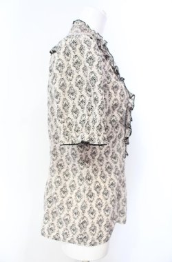 画像3: axes femme / 壁紙柄ブラウス M キナリ O-25-08-07-034-AX-BL-OW-OS