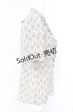 画像3: axes femme / 壁紙柄ブラウス M キナリ O-25-08-07-034-AX-BL-OW-OS