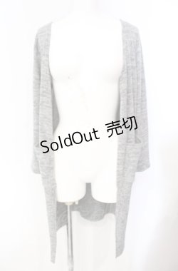 画像1: Rozen Kavalier / ウィングptトッパーカーデ  グレー O-25-08-07-039-OO-TO-OW-ZI