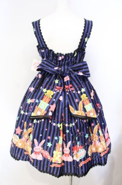 画像5: metamorphose / CL Candy Star Rabbitハイウエストジャンパースカート  レイトブルー O-25-08-07-004-ME-OP-IG-OS