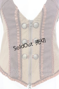 画像2: OZZ ANGELO / ナポレオンホルターベスト  ブラウン O-25-08-07-045-OO-TO-OW-OS